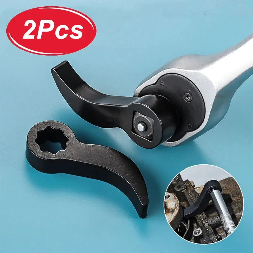 2Pcs Car Axle Removal Tool - Angle Pry Bar Adapter for 1/2 Ratchet Drive Repair
