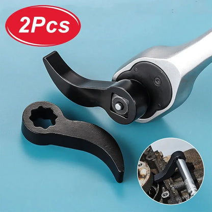 2Pcs Car Axle Removal Tool - Angle Pry Bar Adapter for 1/2 Ratchet Drive Repair