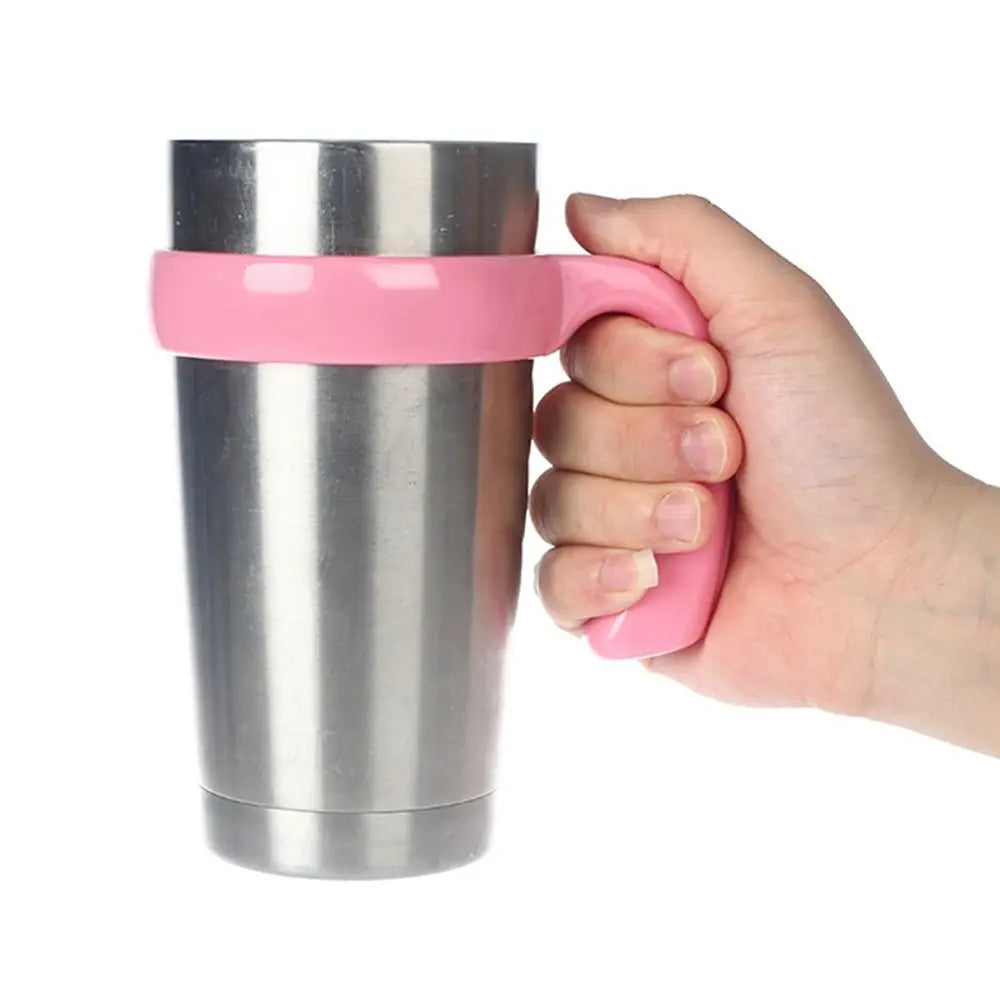 Water Bottle Tumbler Handle – Travel Mug Holder for 20oz/30oz Car Cup Rack & Drink Holder Accessory