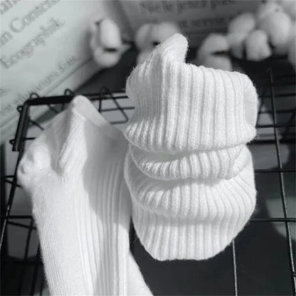 5 Pairs Women’s Ankle Socks Pack – 100% Cotton Invisible Low Cut Boat Socks, Sweat-Absorbing Breathable White Socks for Daily Wear