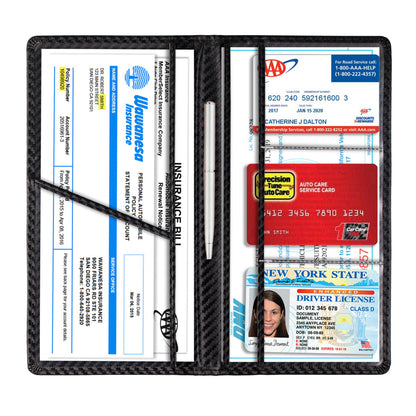 Car Registration & Insurance Holder – Vehicle Glove Box Organizer for Auto & Truck