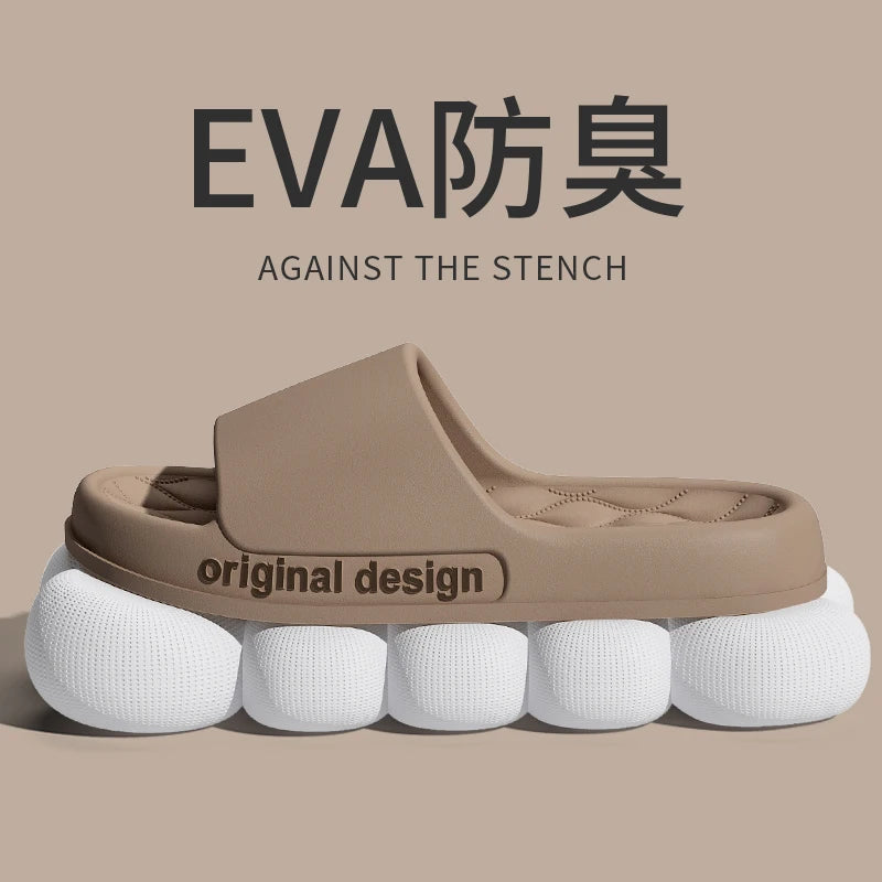 Men’s Summer Cloud Slippers – Soft Non-Slip Sole Sandals for Home, Beach, Indoor & Outdoor Casual Wear