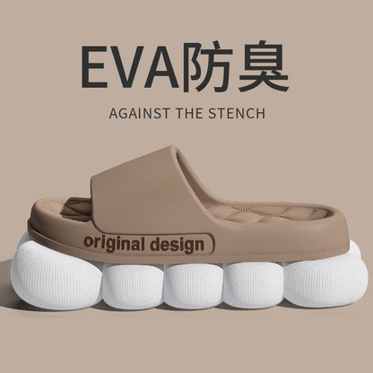 Men’s Summer Cloud Slippers – Soft Non-Slip Sole Sandals for Home, Beach, Indoor & Outdoor Casual Wear