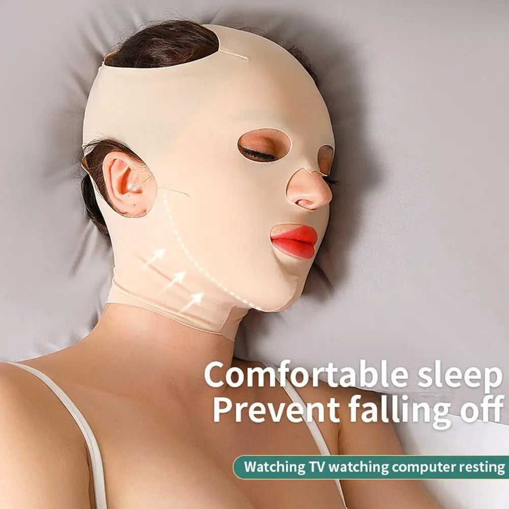 Full Face Lift Sleeping Belt - Reusable Chin, Cheek & Facial Shaping Strap