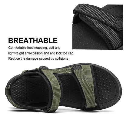 2025 Men’s Summer Fashion Sandals – Lightweight Comfortable Outdoor Beach & Holiday Shoes | Casual Breathable Leisure Walking Sandals