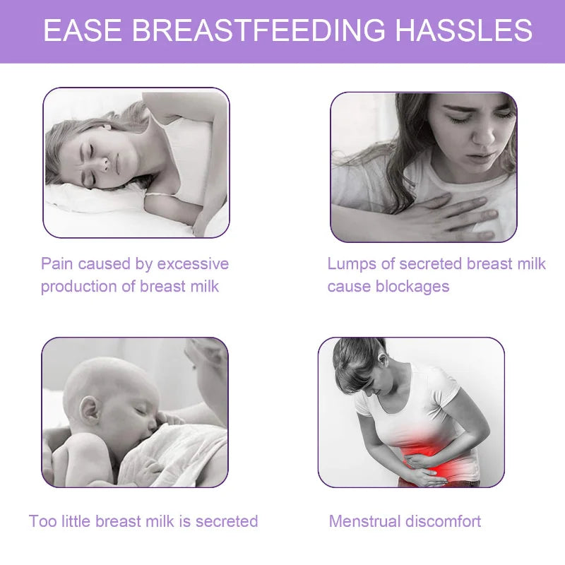 Breast Therapy Pads: Hot Cold Gel Pads for Breastfeeding Essentials & Postpartum Recovery - Nursing Pain Relief