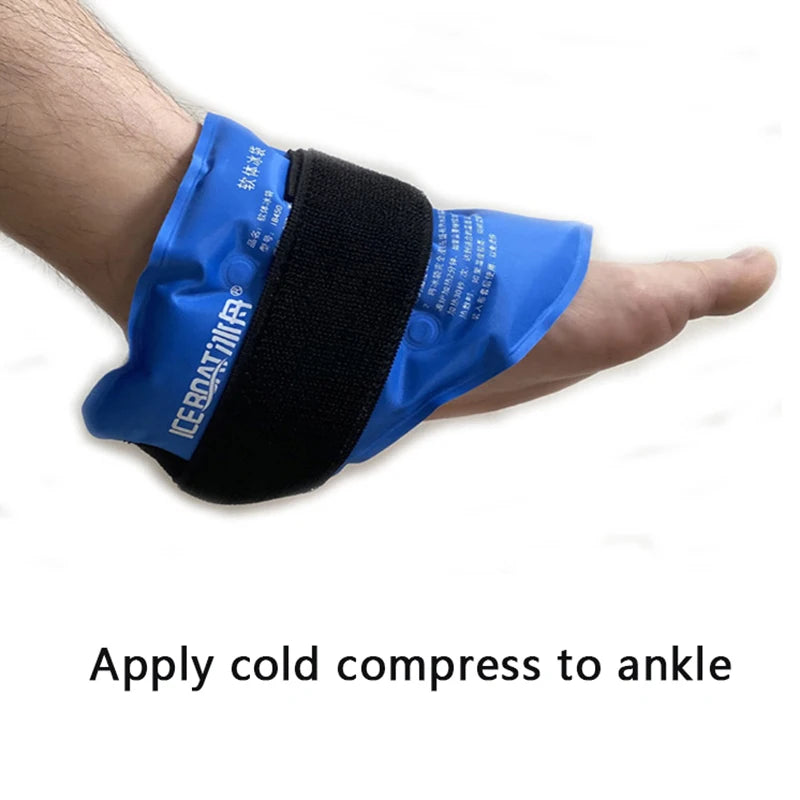 Ankle Brace Ice Pack Wrap – Reusable Hot & Cold Gel Therapy for Injuries, Sprains & Pain Relief