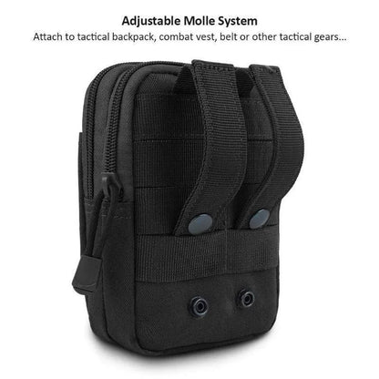 Waterproof Nylon Mobile Phone Case Pouch – Multifunctional Waist Bag for Men – Casual Small Waist Pack
