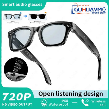 2025 Smart Glasses with HD 800W Camera – AI Translation, Video Recording, Bluetooth Calls & Voice Assistant Outdoor Sport Sunglasses