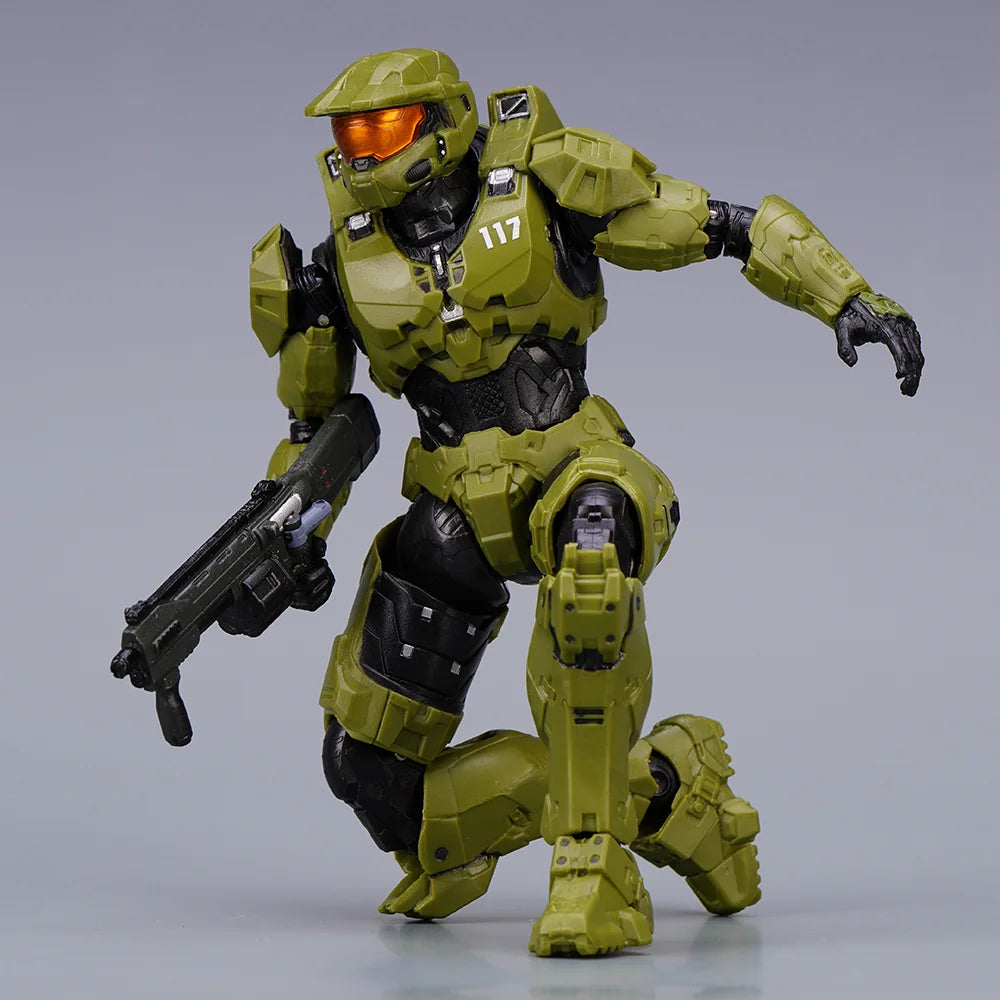 Halo Master Chief Action Figure – 1/12 PVC John-117 Collectible Toy with Full Body Articulation