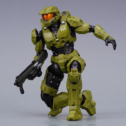 Halo Master Chief Action Figure – 1/12 PVC John-117 Collectible Toy with Full Body Articulation