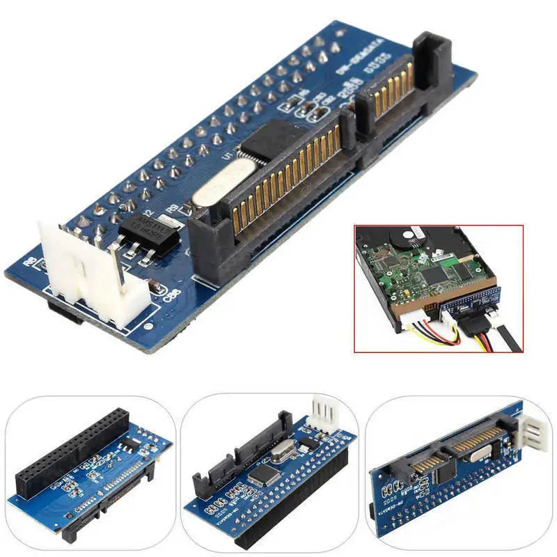 IDE to SATA Converter Card – 3.5-inch HDD & CD Drive Adapter, Parallel to Serial Port Extension