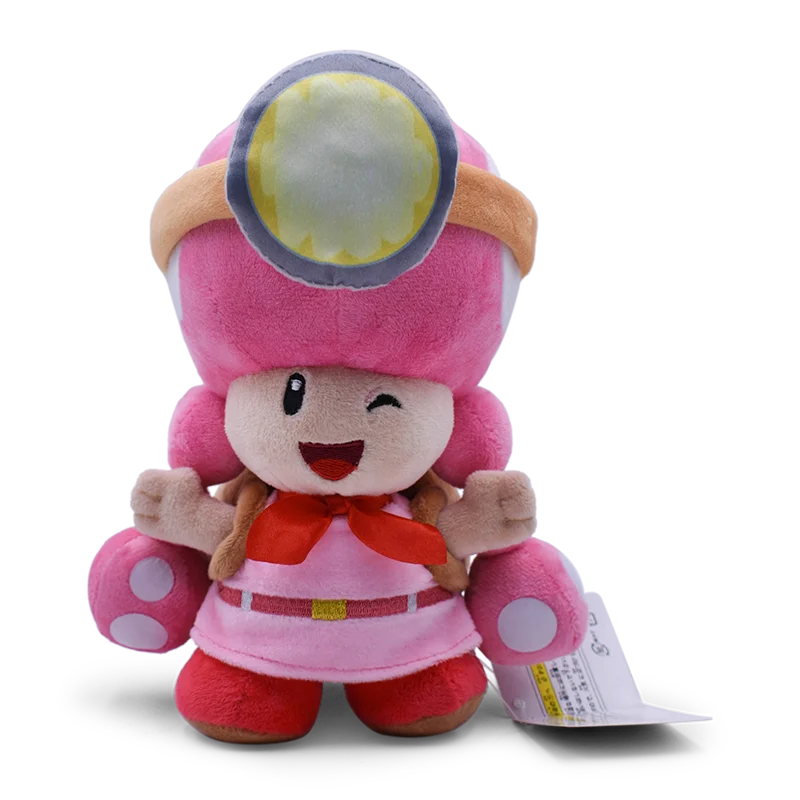 Mario Bros Plush Toys — Yellow, Blue, Red & Green Toad Toadette Stuffed Dolls | Soft Toys Birthday Gift for Kids