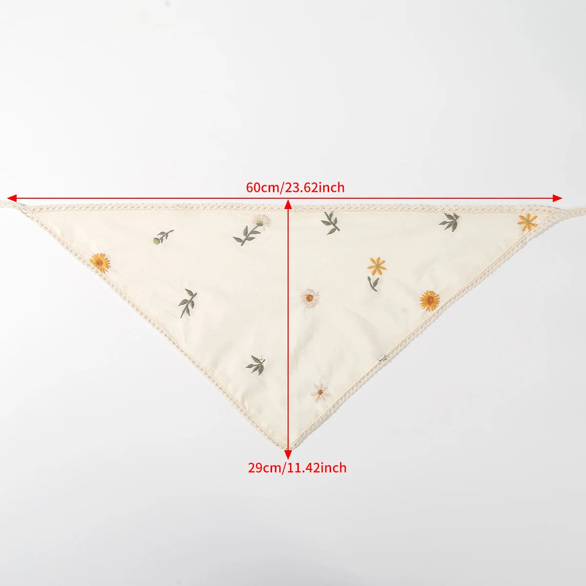Fabric Printing Triangle Scarf — Flower Turban Bandana Headband for Women Retro Hair Accessories