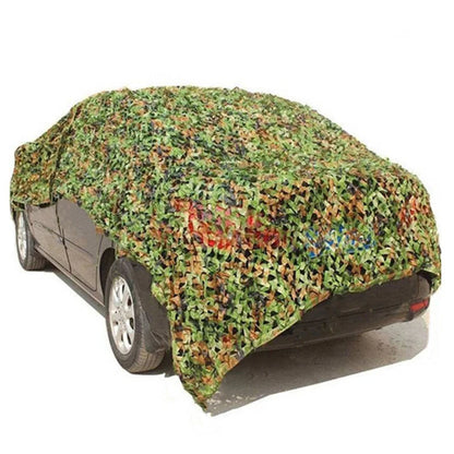 Camouflage Hunting Net - Outdoor Shade Mesh for Car Tent Awning, Sun Protection & Forest Concealment