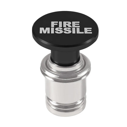 Fire Missiles Button Car Cigarette Lighter – Anodized Aluminum 12V Replacement for Most Vehicles