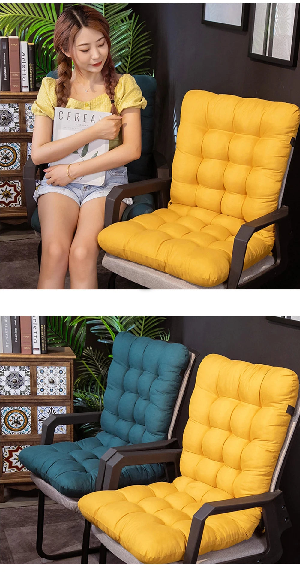 Solid Core Cushion – Soft & Comfortable Office Chair Recliner Cushion, Decorative Sofa Pillow (Cojines Decorativos Para Sofá)