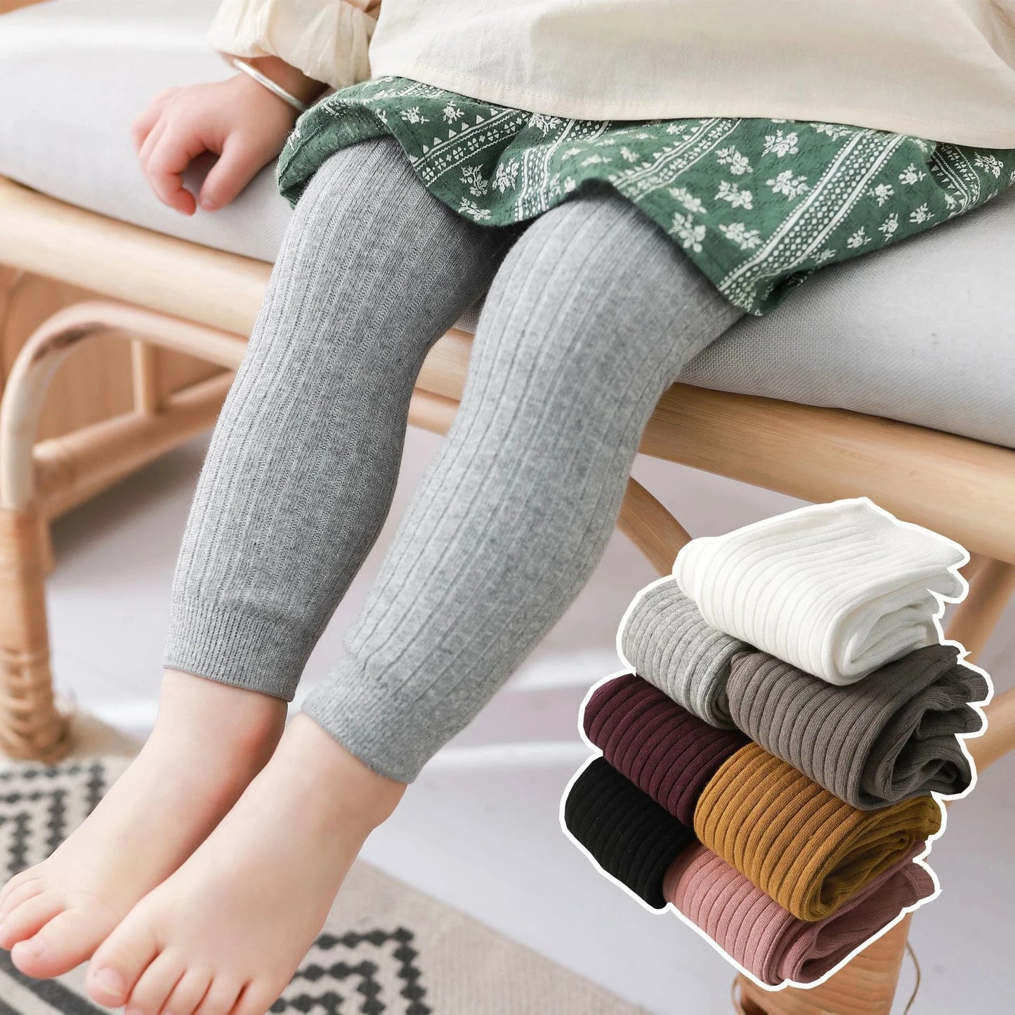 Baby Boys & Girls Cotton Pants – Spring Autumn Newborn to 6Y Stretch Leggings & Knitted Trousers