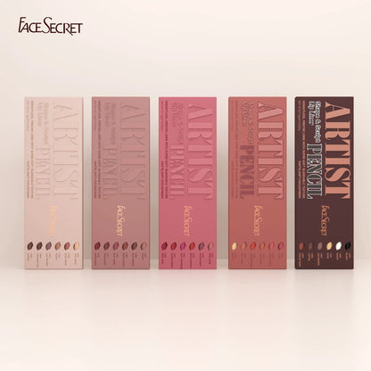 Face Secret Artist Shape Sculpt Matte Lip Liner Pencil Set – Weightless, Precise & Soft Blendable Texture