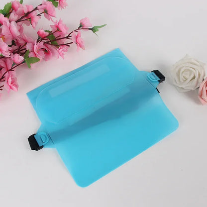 3-Layer Waterproof Phone Dry Bag - Large Transparent Underwater Protective Pouch for iPhone & Mobile Phones