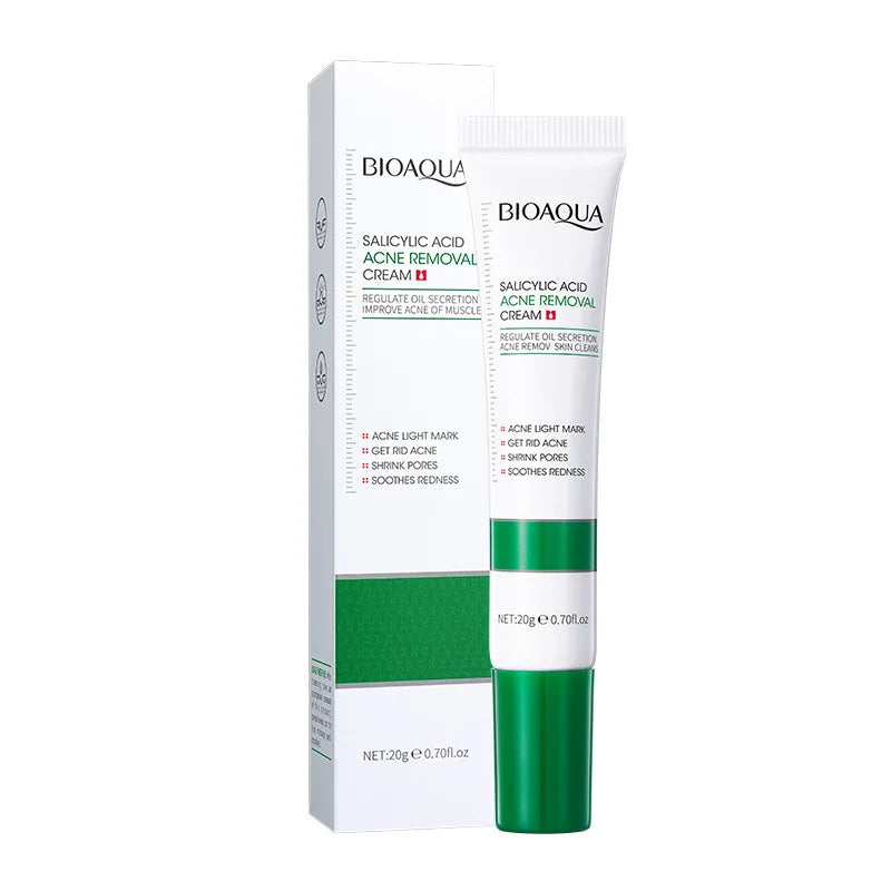 BIOAQUA Salicylic Acid Face Cream - Acne Treatment Moisturizing Cream for Blackhead Removal, Skin Repair & Firming Care