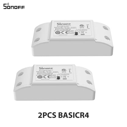 SONOFF BASICR4 WiFi Smart Switch - ESP32 Remote Control with eWeLink, Alexa & Google Home Compatibility
