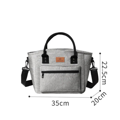 Portable Insulated Lunch Bag – Waterproof Picnic Lunch Box Tote for Office, Rice, and Meals