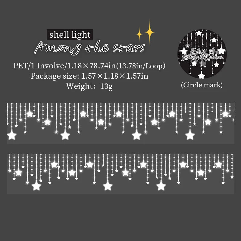 30mm x 2m PET Adhesive Tape – Creative Scrapbooking & DIY Handcraft Stickers for Journals and Craft Supplies