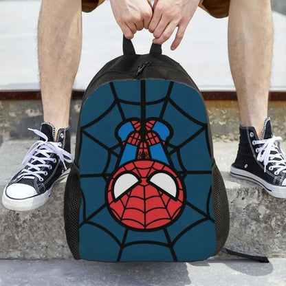 Custom Spider-Man Web Backpack – Water-Resistant School & College Bag for Men and Women