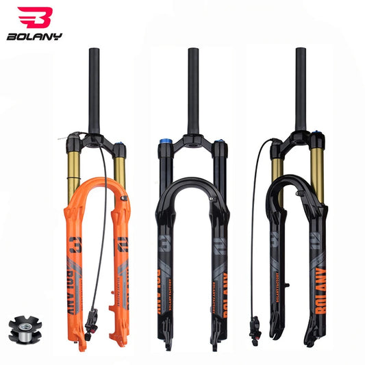 BOLANY Mountain Bike Fork – 29 Inch MTB Air Suspension, Shock Absorbing Fork for Downhill & MTB Bikes