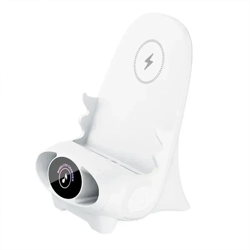 Magnetic Wireless Charging Phone Stand - Mini Chair-Shaped Type-C Fast Charging Station for Phones & Tablets