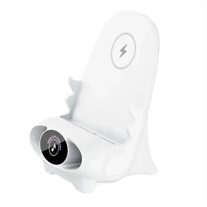 Magnetic Wireless Charging Phone Stand - Mini Chair-Shaped Type-C Fast Charging Station for Phones & Tablets