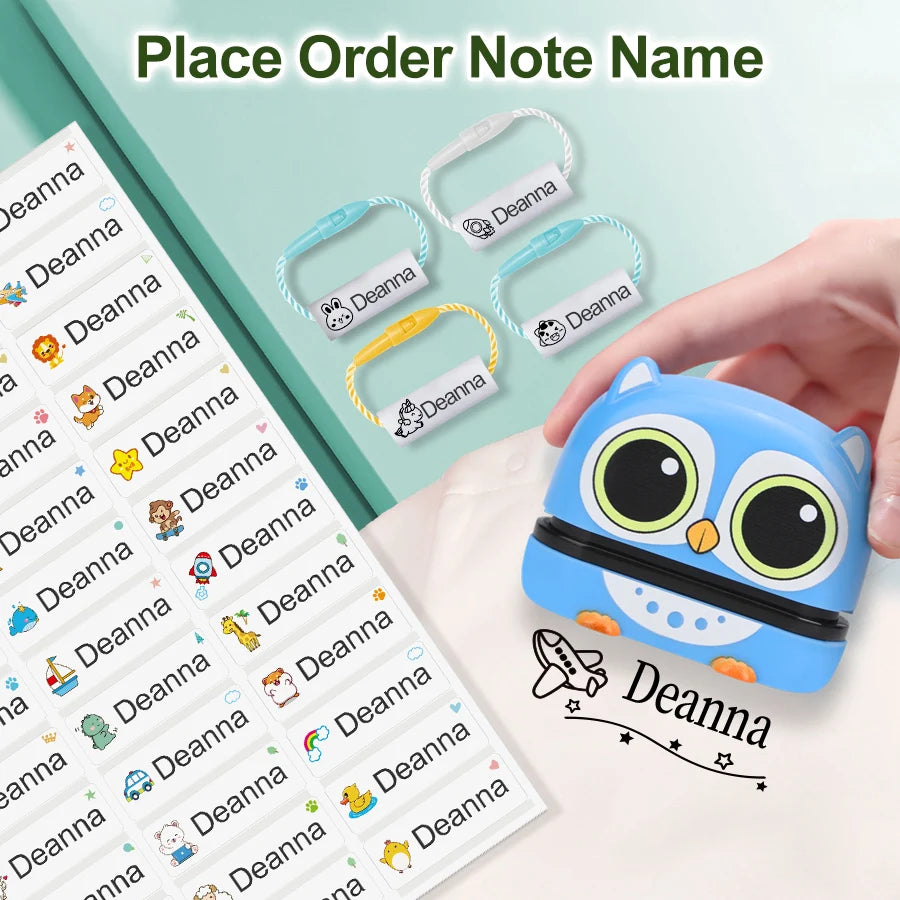 149pcs Personalized Name Stamp Set – Waterproof, Non-Fading Baby & Kindergarten Engraved Seals, Perfect Student Gift