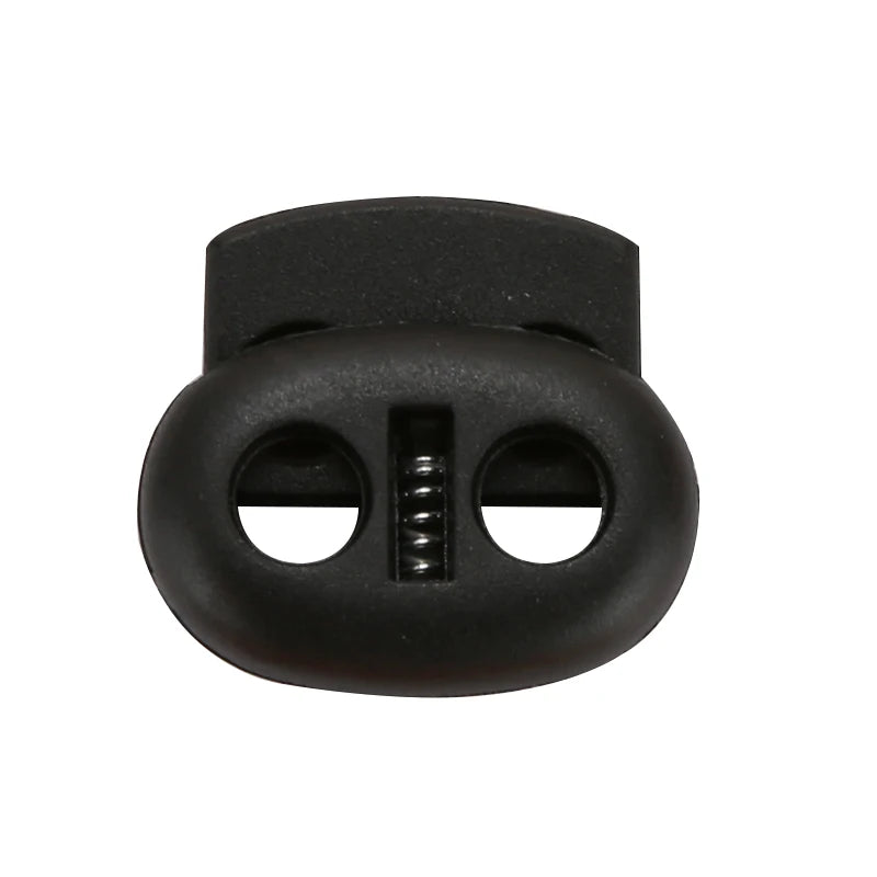 Plastic Cord Lock Stopper Toggle – Drawstring, Elastic Lanyard & Paracord Rope Clip for Bags & Garments