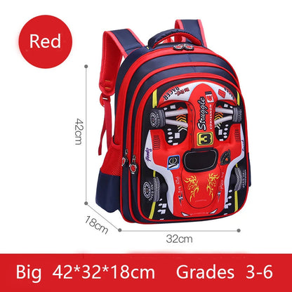 Waterproof 3D Kids Backpack - Lightweight Preschool & Kindergarten School Bag for Boys and Girls