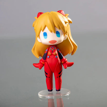 Evangelion Anime Figure Set – Ayanami Rei, Asuka & Shinji Collectible Figurines for Car Decoration & Kids Gift