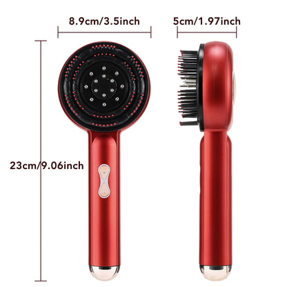 Electric Scalp Massage Comb – Red Light Therapy Hair Growth Brush with Vibration, Anti-Hair Loss & Oil Applicator
