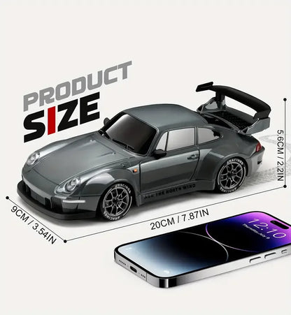New 1:24 High-Speed RC Drift Car — 20KM/H 4WD Remote Control Racing Vehicle with Replaceable Tires, Competition Toy for Kids