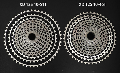 GOLDIX 12-Speed Ultralight MTB Cassette – CNC Sprocket 11-51T/11-46T HG & 10-46T/10-51T XD for Shimano SRAM