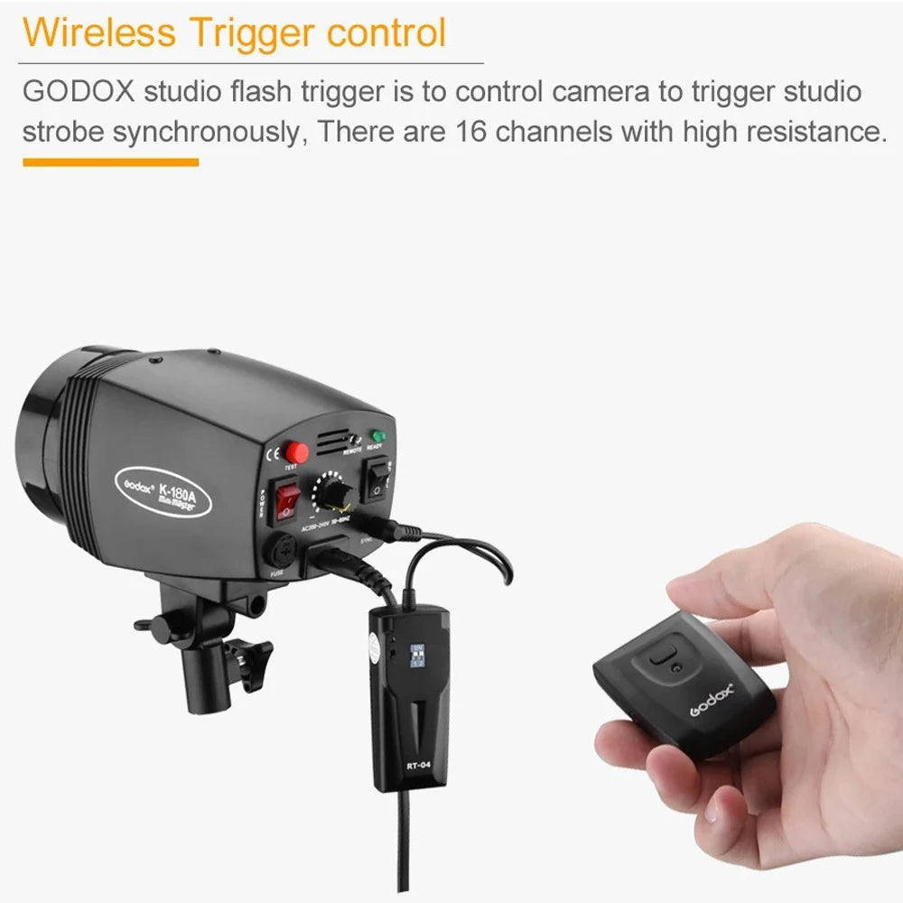 Godox K180A 180Ws Studio Strobe Flash - Photography Fill Light for Studio Video & Photo Shoots