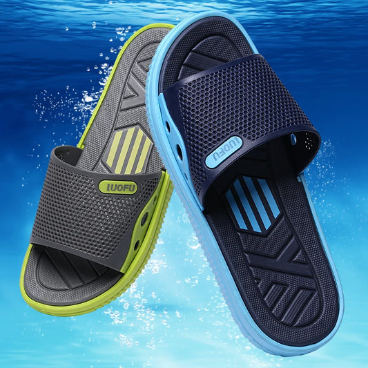 Men’s Casual One-Strap Slide Sandals – Lightweight Beach & Everyday Comfort Slip-On Shoes for Relaxed Wear