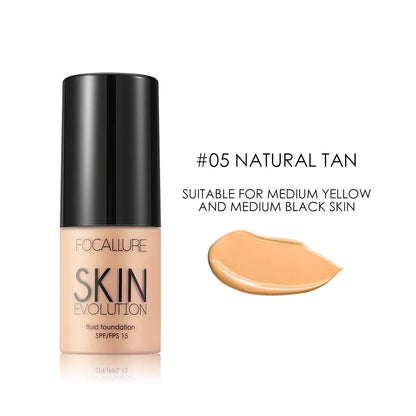 Focallure Liquid Foundation Cream — Full Coverage, Oil-Control Moisturizing Base & Concealer for Women