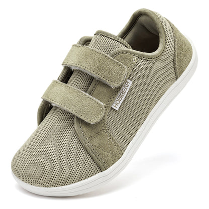 HOBIBEAR Kids Barefoot Sneakers – Lightweight Breathable Mesh Shoes with Hook & Loop, Wide Toe for Toddlers & Kids