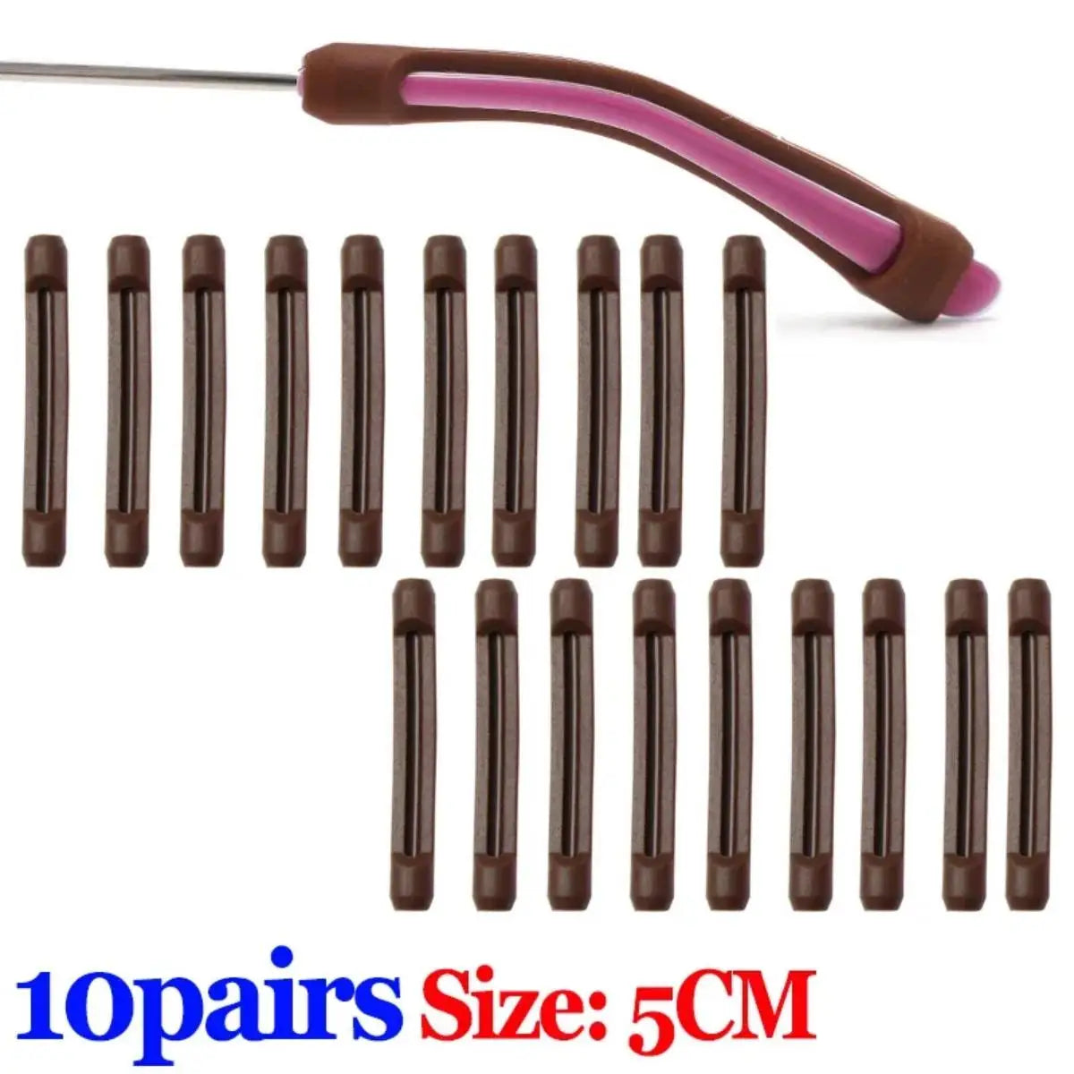 10/20pcs Anti-Slip Silicone Glasses Sleeves — Eyewear Ear Hook Protectors & Anti-Drop Accessories