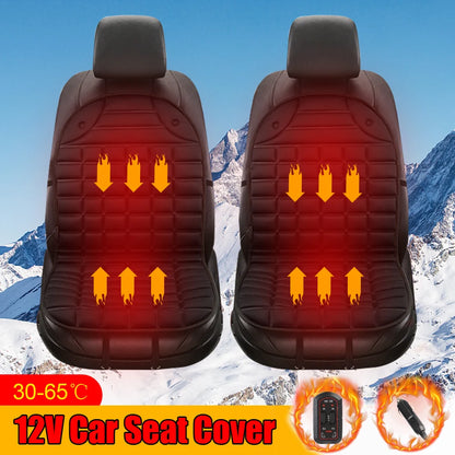 12V Electric Heated Car & Home Seat Cushion — Universal Warm Winter Cushion Cover