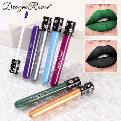Colored Lip Gloss – Waterproof Matte Lip Glaze in Test Tube, Easy-to-Apply, Long-Lasting Party Lip Makeup