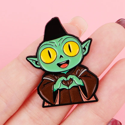 5PCS Cute Enamel Cartoon Pins - Fashion Brooch Lapel Badges for Coats, Clothing & Gift for Fans