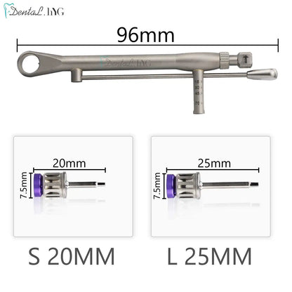 High-Quality Dental Implant Torque Wrench Kit - 10-70NCM Ratchet with Drivers & Wrench Tools