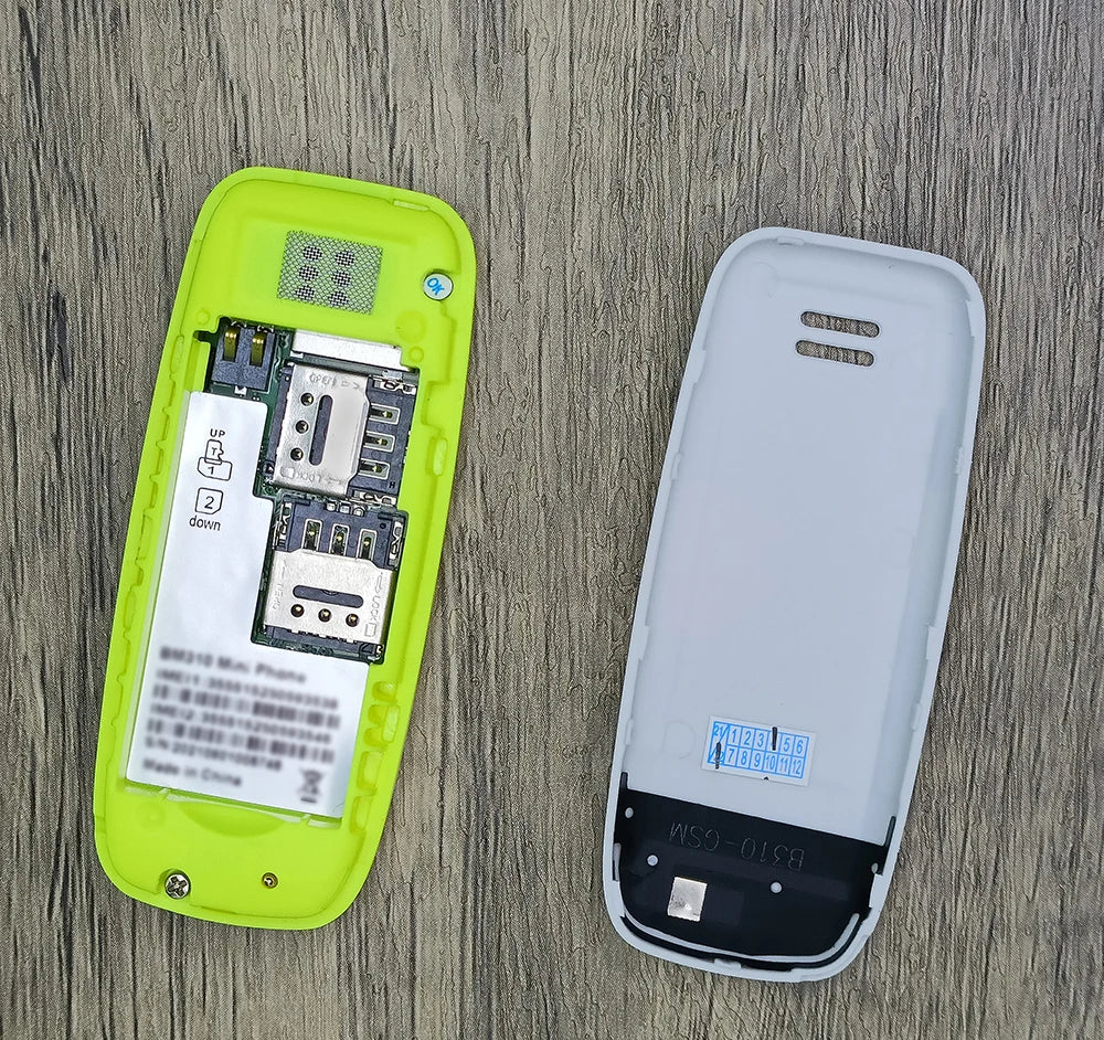 BM310 Small Mobile Phone | Unlocked Dual SIM, Bluetooth, Low Radiation, Automatic Call Recording & Compact Design