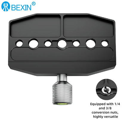 BEXIN Aluminum Arca-Swiss Quick Release Clamp – 50/70/90/110mm Tripod Ball Head Mount for Camera & Monopod Support